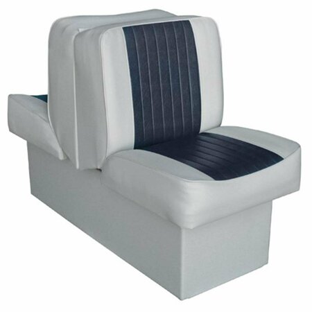 THE WISE BOAT Deluxe Lounge Seat; Grey & Navy 3001.6624